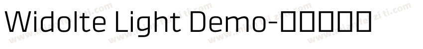 Widolte Light Demo字体转换